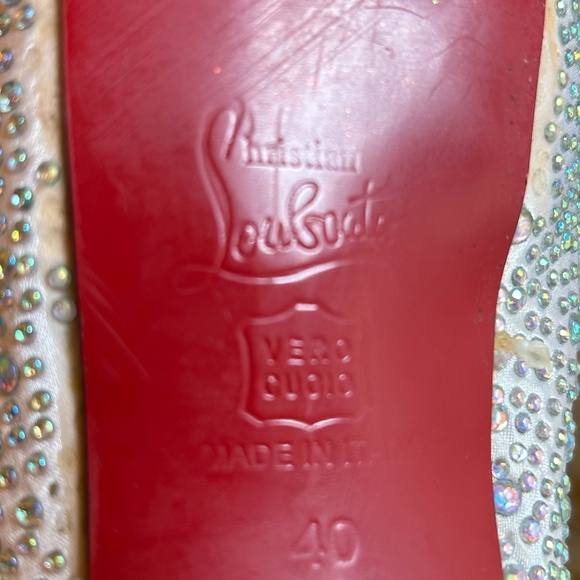 Christian Louboutin Crystal Heels size 40 Eur (9.5 US) - Picture 6 of 6
